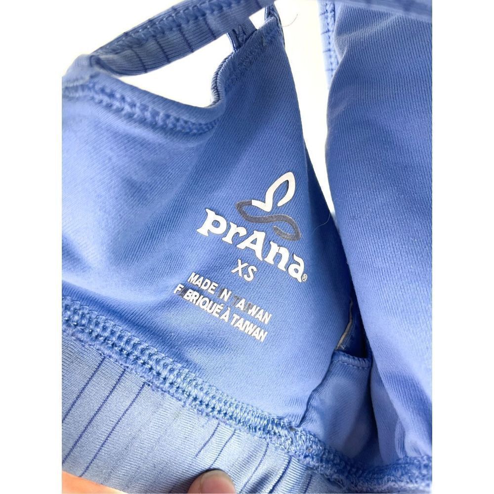 PrAna Dreaming Sports Bra Strappy Size XS‎ Blue Stripe - Picture 9 of 11